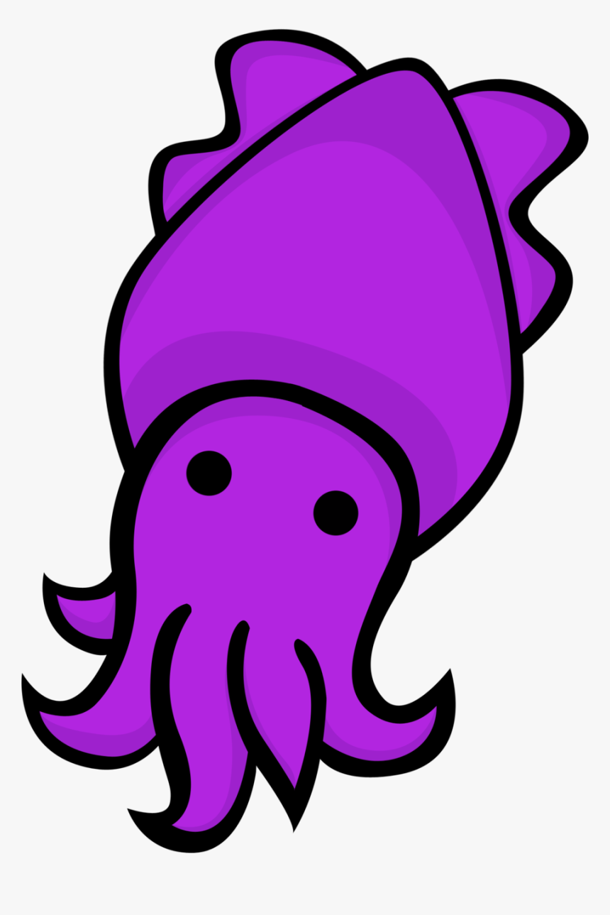 Vector Royalty Free Library Purple Free On Dumielauxepices - Cartoon Squid Png, Transparent Png, Free Download