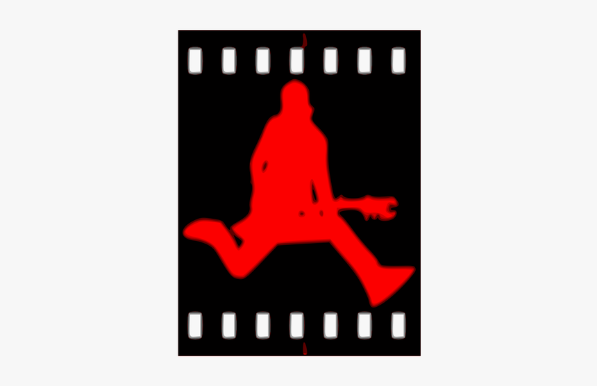 Vector Silhouette Of Guitarist - Photographic Film, HD Png Download, Free Download