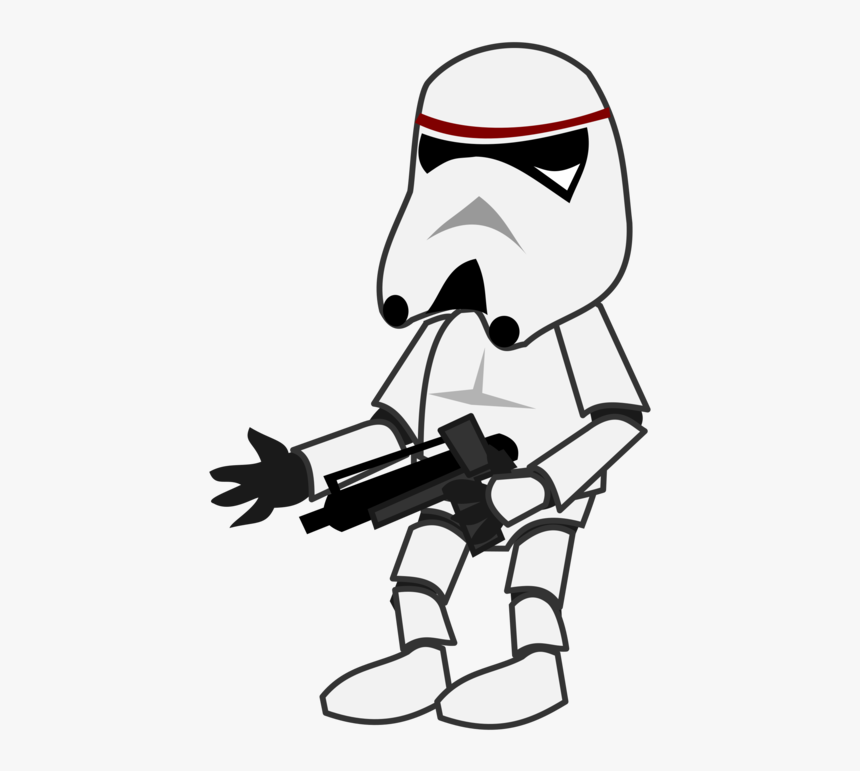 Art,monochrome,beak - Star Wars Cartoon Stormtrooper Png, Transparent Png, Free Download