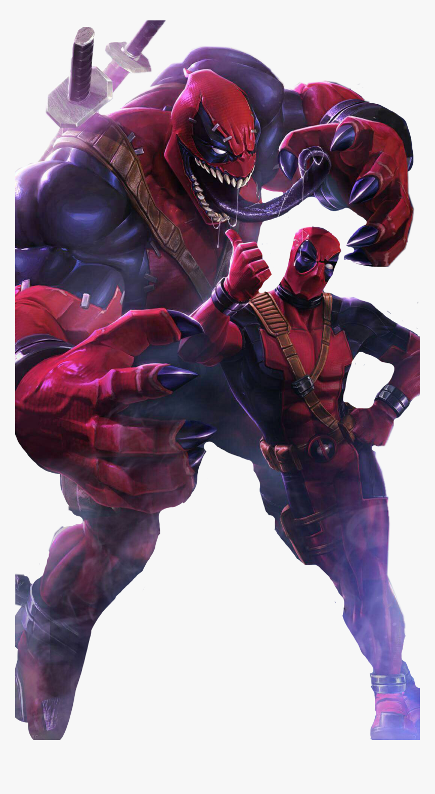 #marvel #deadpool #venompool #freetoedit - Venompool Marvel, HD Png Download, Free Download