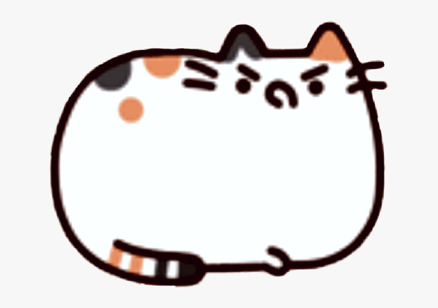 #pusheen #cat #madface #madcat #cute #kawaii - Pusheen Sticker, HD Png Download, Free Download