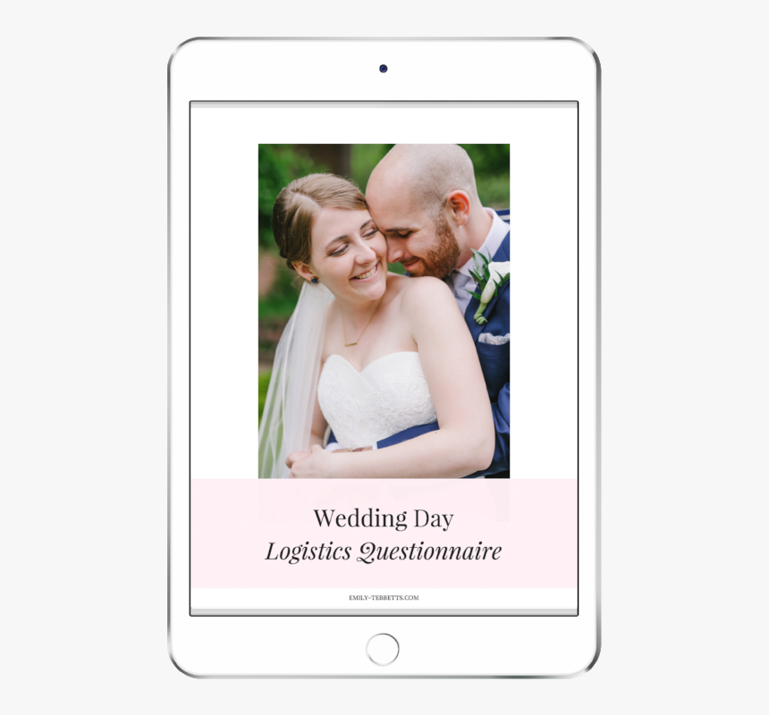 Wedding Day Logistics Questionnaire - Photograph, HD Png Download, Free Download