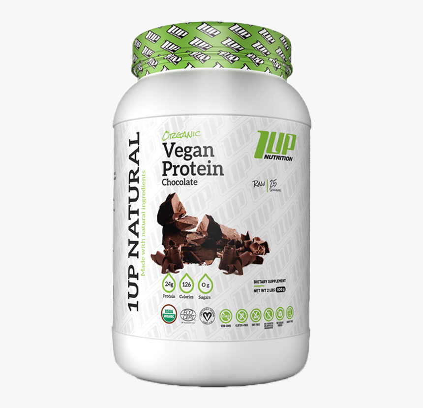 1up Nutrition Vegan Chocolate Protein Powder - 1 Up Nutrition, HD Png Download, Free Download