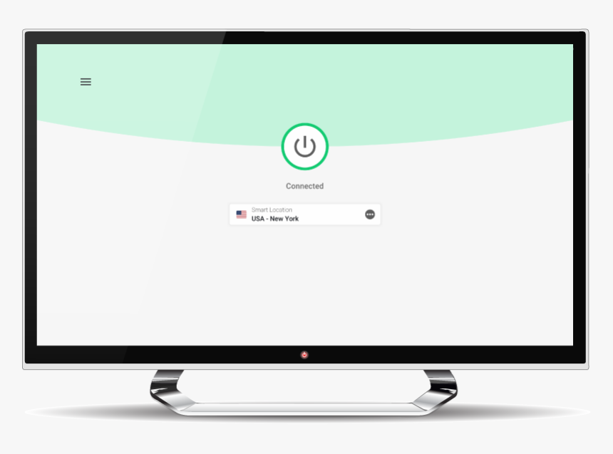 A Screen Showing Expressvpn Is On - Led-backlit Lcd Display, HD Png Download, Free Download