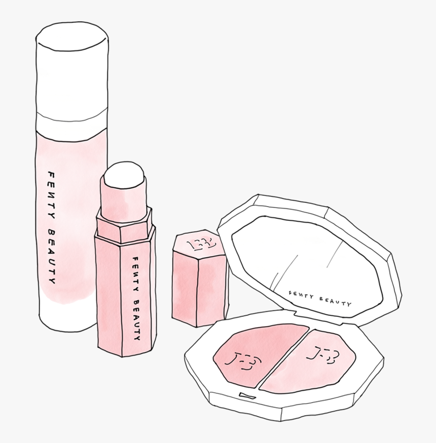 Fentybeauty1 - Fenty Beauty Products Drawings, HD Png Download, Free Download