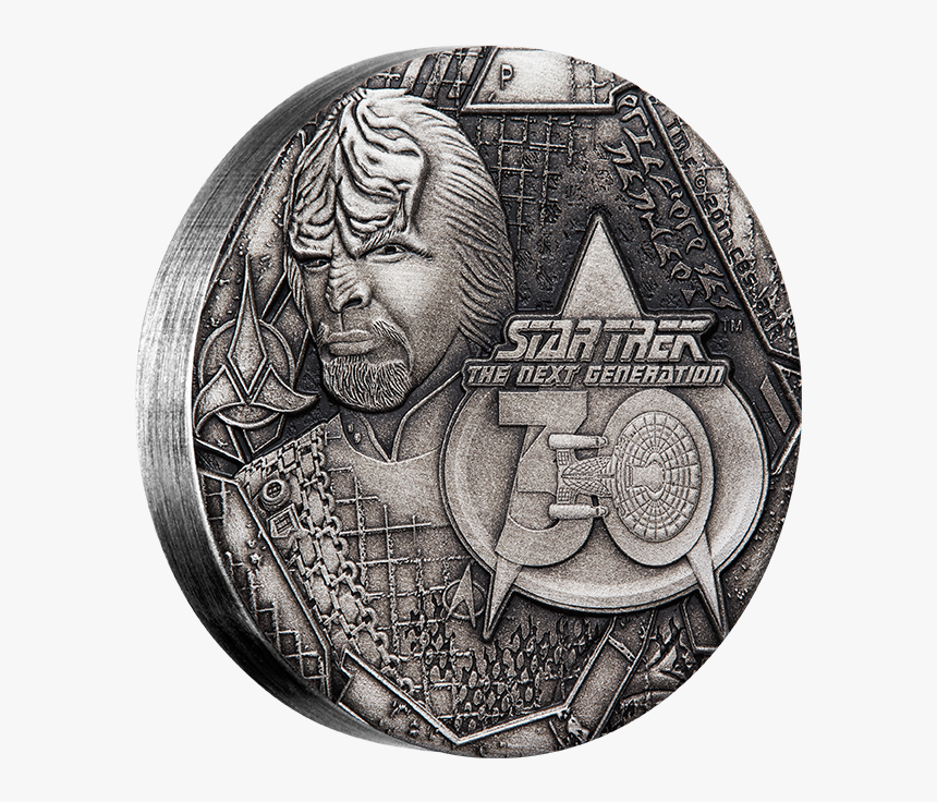 Lieutenant Commander Worf - Star Trek The Next Generation Tuvalu Coin, HD Png Download, Free Download