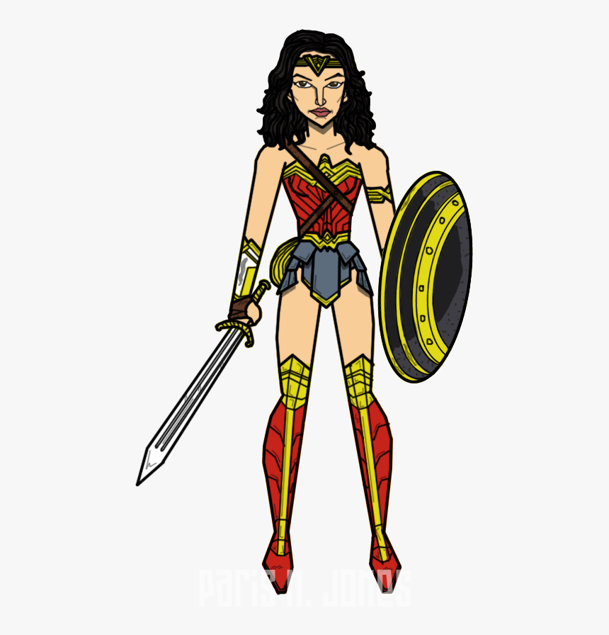 Superhero Patty Jenkins Wonder Woman Commissioner Gordon - Cartoon, HD Png Download, Free Download