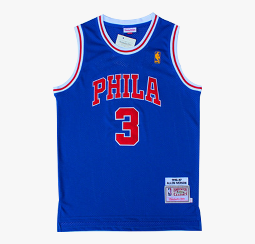 Camisa Philadelphia 76ers Allen Iverson - Sports Jersey, HD Png Download, Free Download