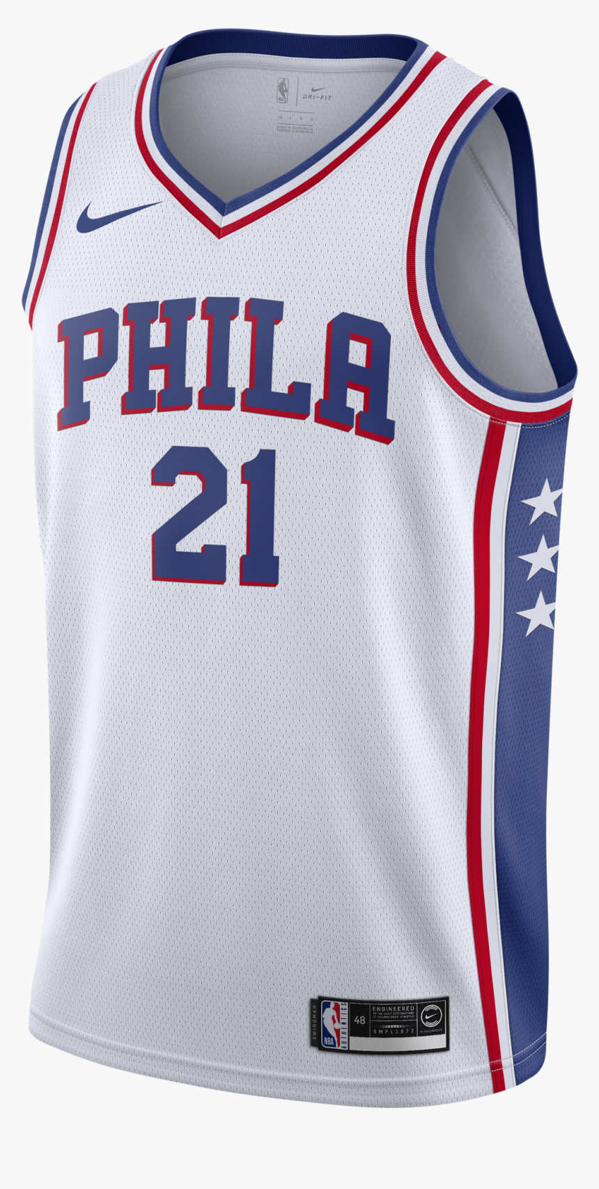 Nike Nba Philadelphia 76ers Joel Embiid Swingman Home, HD Png Download, Free Download