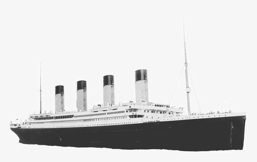 Titanic Picture Black And White, HD Png Download, Free Download