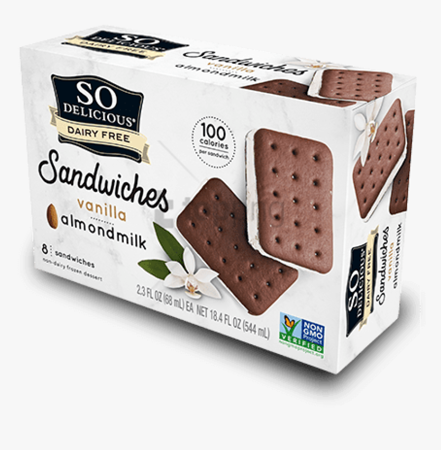 Food,graham - Almond Milk Ice Cream Sandwiches, HD Png Download, Free Download