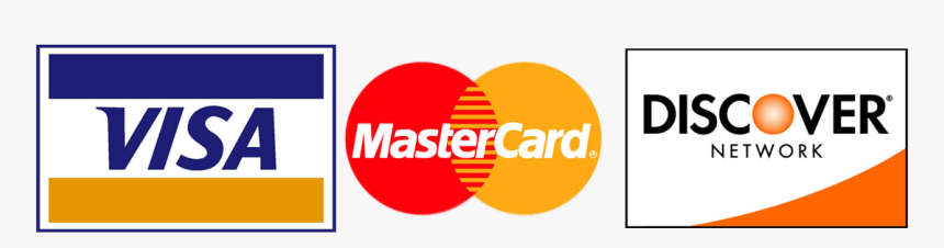 Credit Card Payment Options - Visa Mastercard Discover Logos Png,  Transparent Png - kindpng