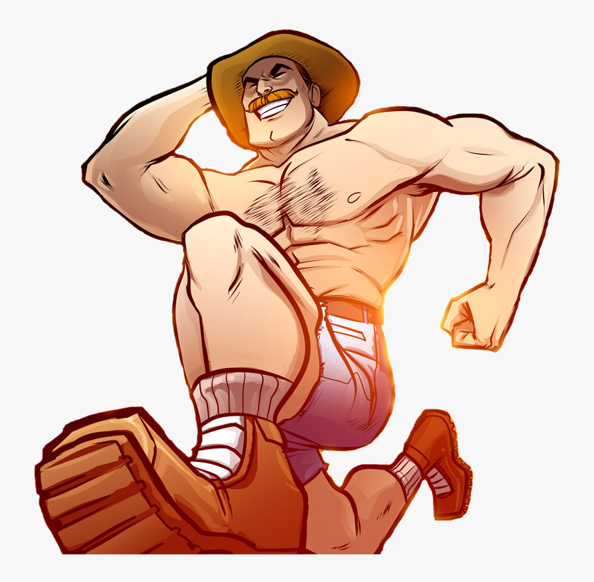 Saxton Hale Running - Saxton Hale, HD Png Download, Free Download