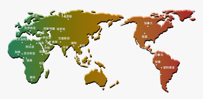 Market Map - Asia North America Map, HD Png Download, Free Download