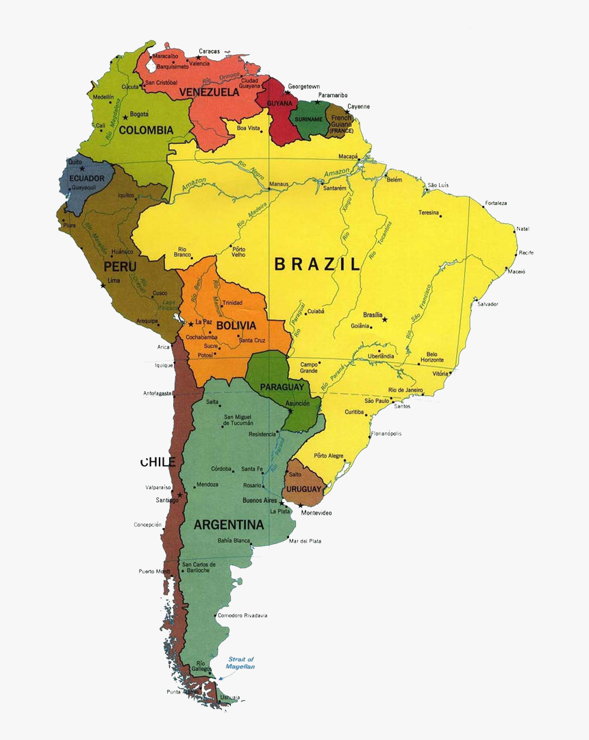 South America Country Shape, HD Png Download, Free Download