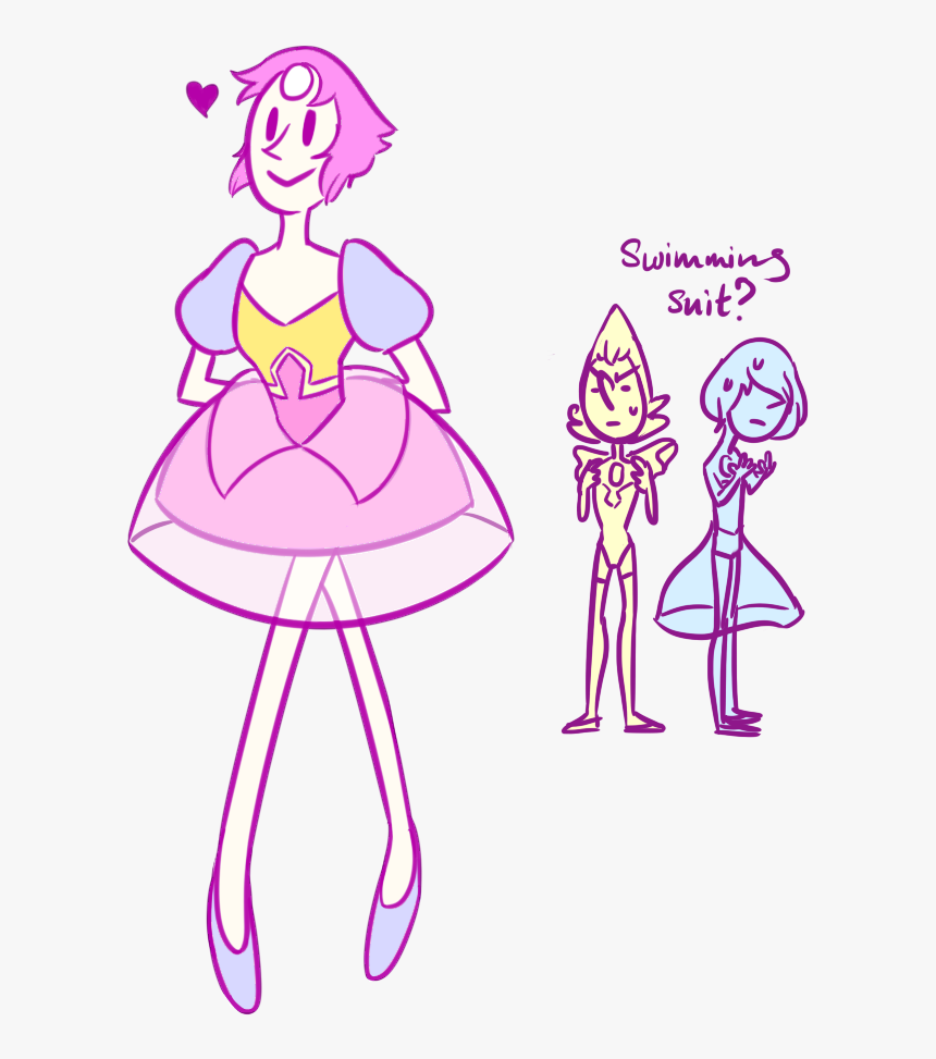 I Likes How Pink Diamond’s Pearl Dress So Colourful - Su Pearl And Pink Diamond, HD Png Download, Free Download