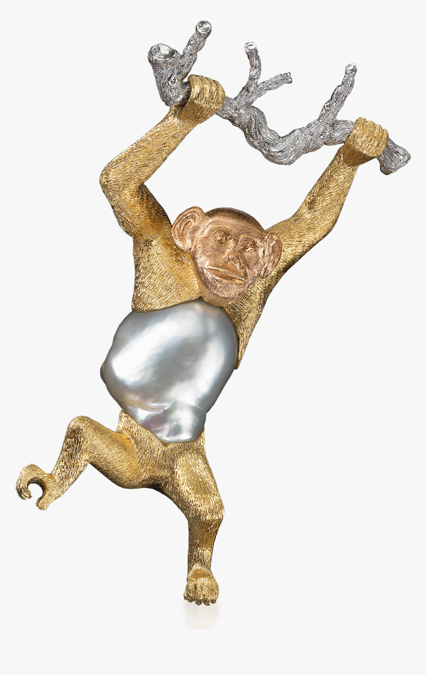 Buccellati - Brooches - Monkey Brooch - High Jewelry - Illustration, HD Png Download, Free Download