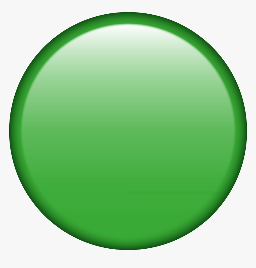 Round Green Button Icon, HD Png Download, Free Download