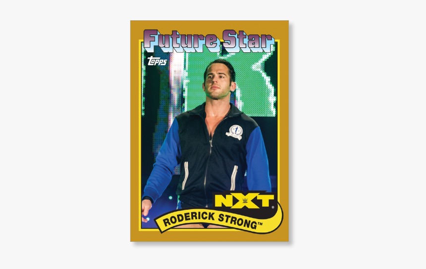 2018 Topps Wwe Heritage Roderick Strong Gold Ed - Jheri Curl, HD Png Download, Free Download