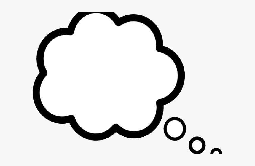 Saying Clipart Cloud - Transparent Background Thinking Bubble, HD Png Download, Free Download