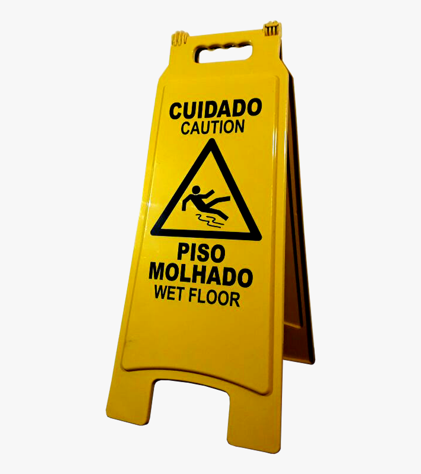 Placa Piso Molhado - Traffic Sign, HD Png Download, Free Download