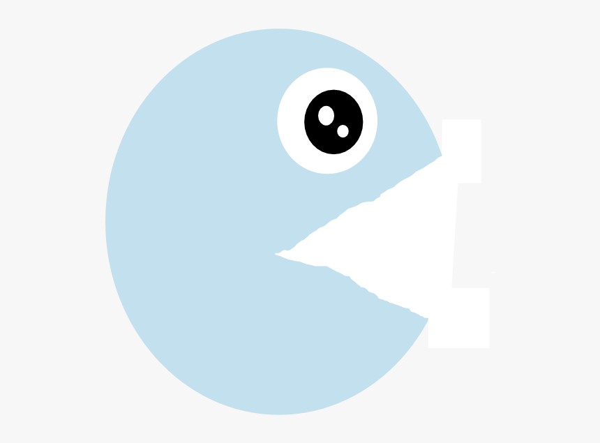 Pacman Blue Openmouth Svg Clip Arts - Circle, HD Png Download, Free Download