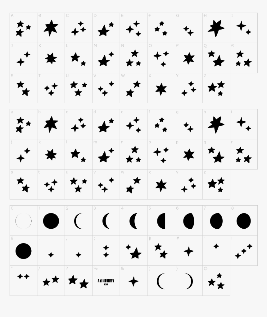Astronomy Fonts, HD Png Download, Free Download
