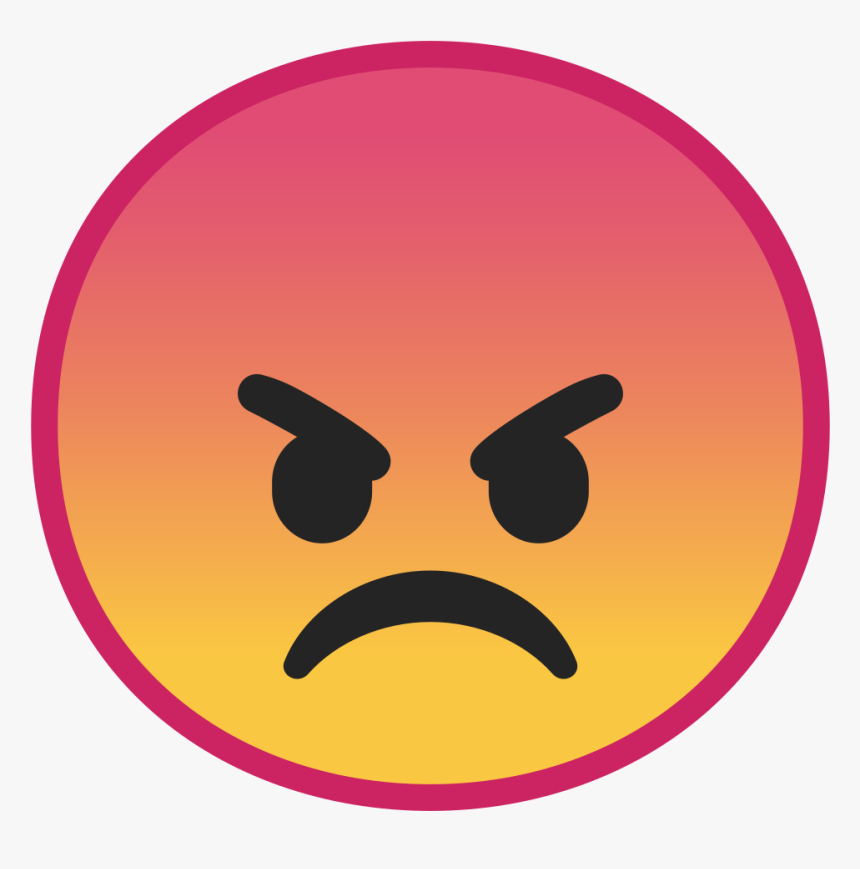 Pouting Face Icon - 😡 Google, HD Png Download, Free Download