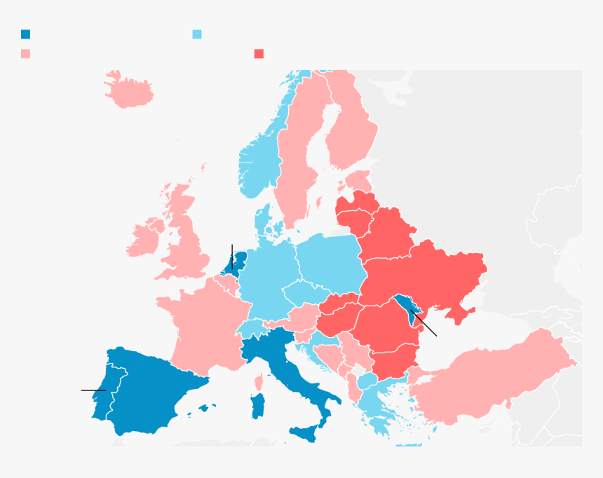 Transparent Europe Map Clipart - Poland Italy Map, HD Png Download, Free Download