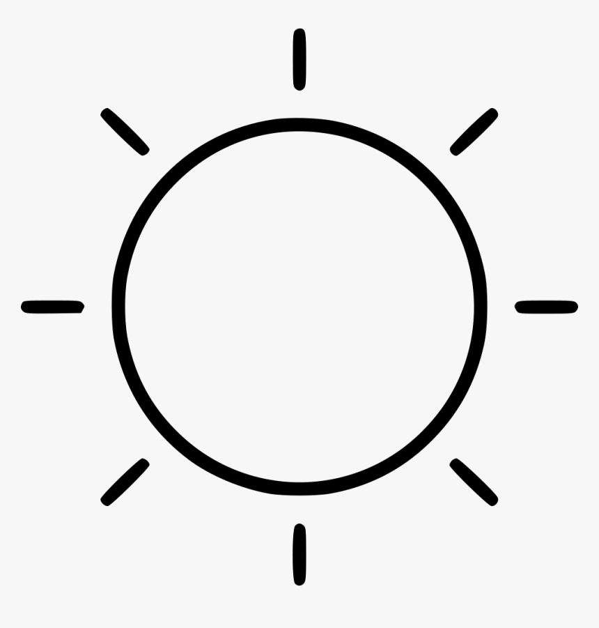 Day Light Sun Sunny Weather - Sun Ray Clipart Black And White, HD Png Download, Free Download