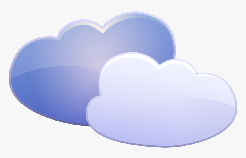 Clouds Weather Icon Png Clip Art - Heart, Transparent Png, Free Download