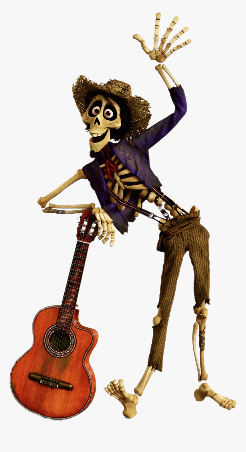 Hector Leaning On Guitar - Hector Coco, HD Png Download, Free Download
