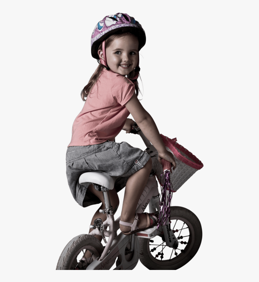 Kid Ride A Bike Png, Transparent Png, Free Download