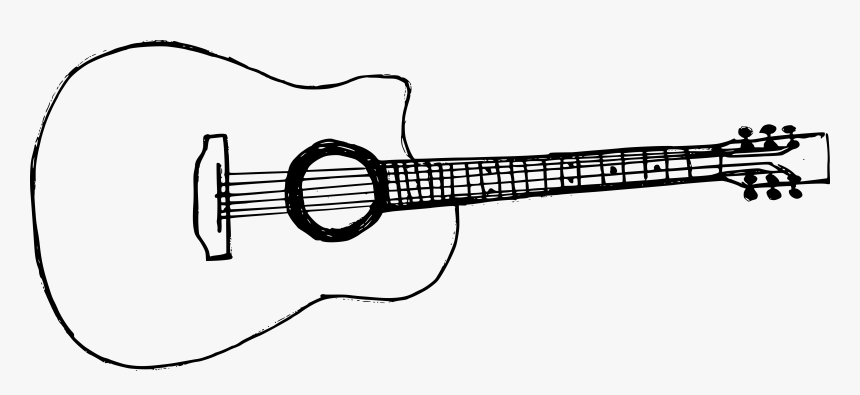 Guitar Transparent Drawing, HD Png Download, Free Download