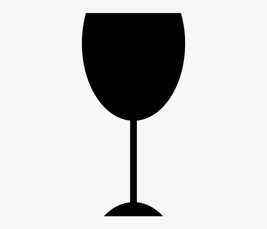 Wine Glass Silhouette Blackboard - Wine Glass Silhouette Transparent, HD Png Download, Free Download