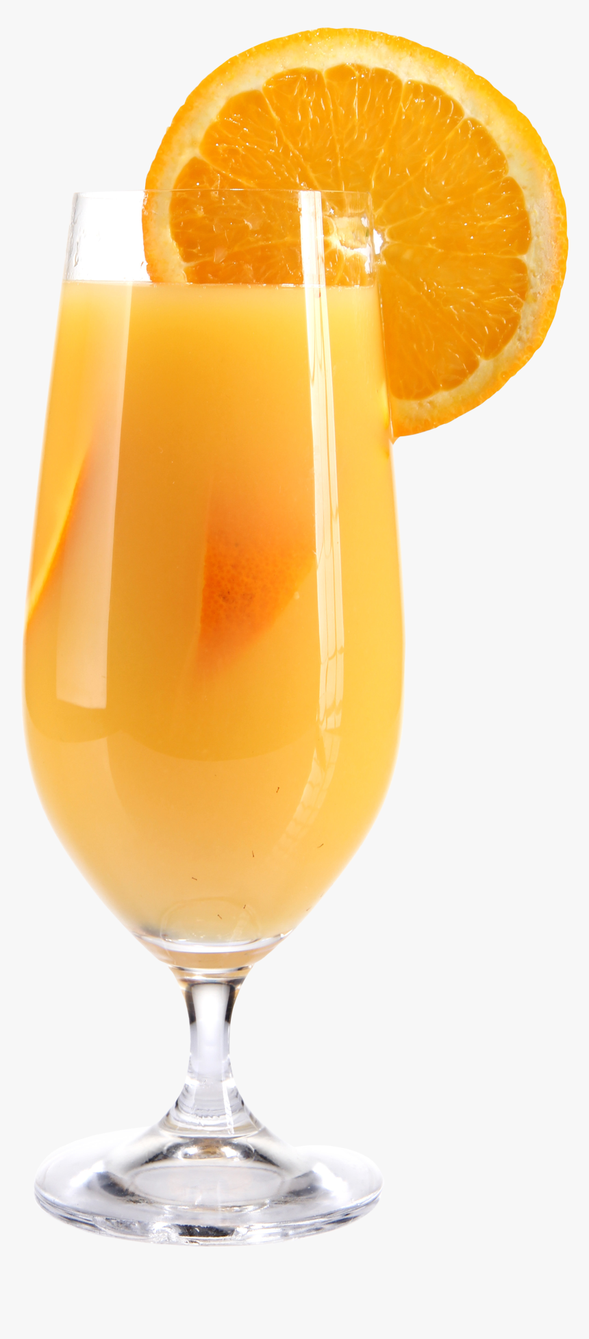 Wine Glass - Orange Juice In A Wine Glass, HD Png Download, Free Download