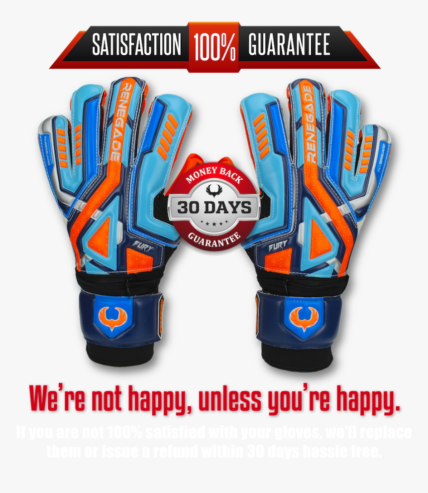 Renegade Gk Fury Siege 30 Day Satisfaction Guarantee - Football Gear, HD Png Download, Free Download