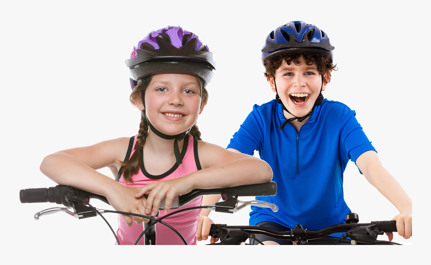 Bicycle-clothing - Helmets On Kids, HD Png Download, Free Download