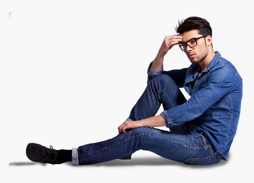 Man in T-Shirt & Denim Shirt Mockup - Free Download Images High Quality PNG,  JPG - 81170