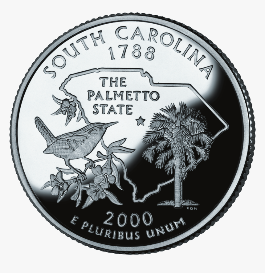 2000 Sc Proof - South Carolina Quarter, HD Png Download, Free Download