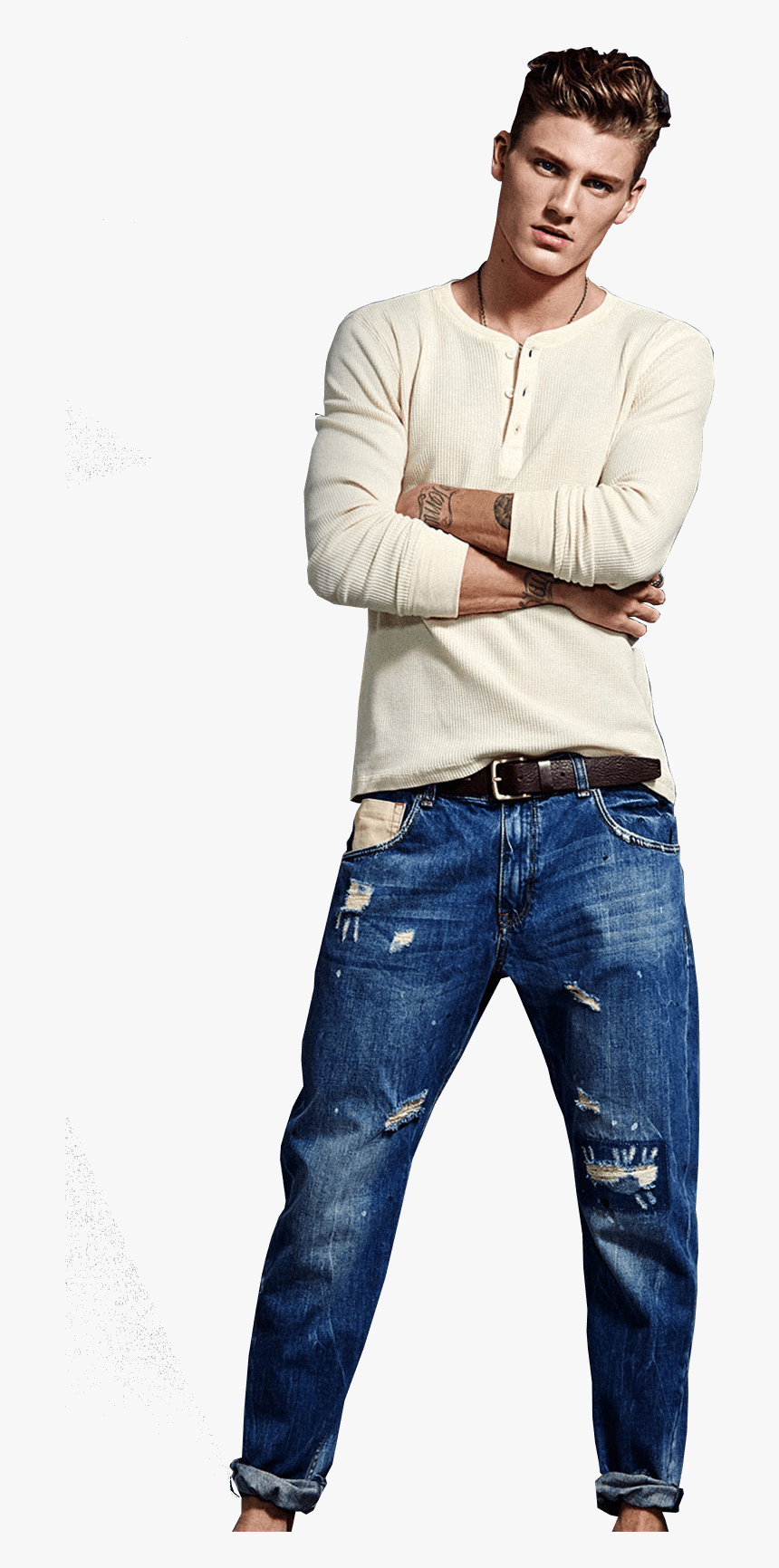 Male Model Jeans Png, Transparent Png, Free Download