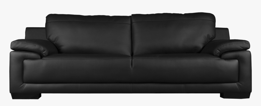 Couch Table Chair Furniture - Black Sofa Transparent Background, HD Png Download, Free Download