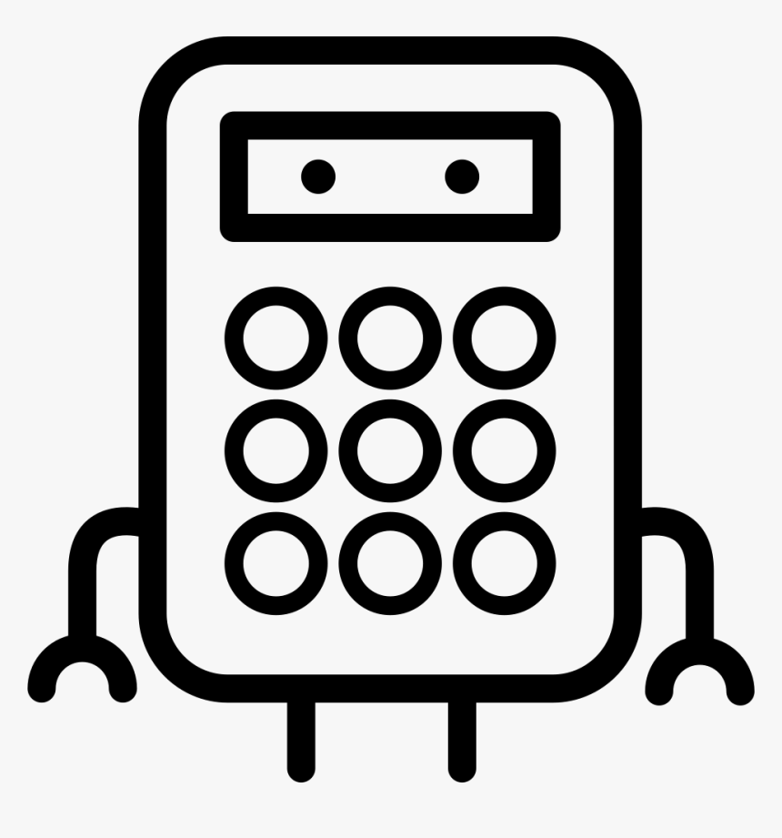 Calculator White Icon Png, Transparent Png, Free Download