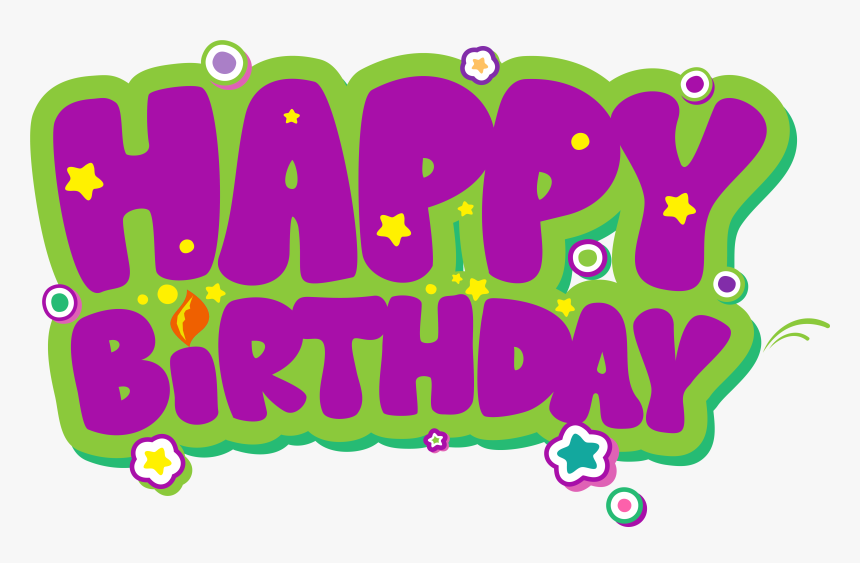 Happy Birthday Png Pic - Happy Birthday Png Green, Transparent Png, Free Download