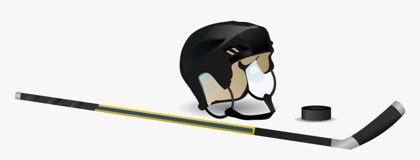 Hockey, Ice Hockey, Puck, Hockey Stick, Game, Helmet - Hockey Stick And Helmet, HD Png Download, Free Download