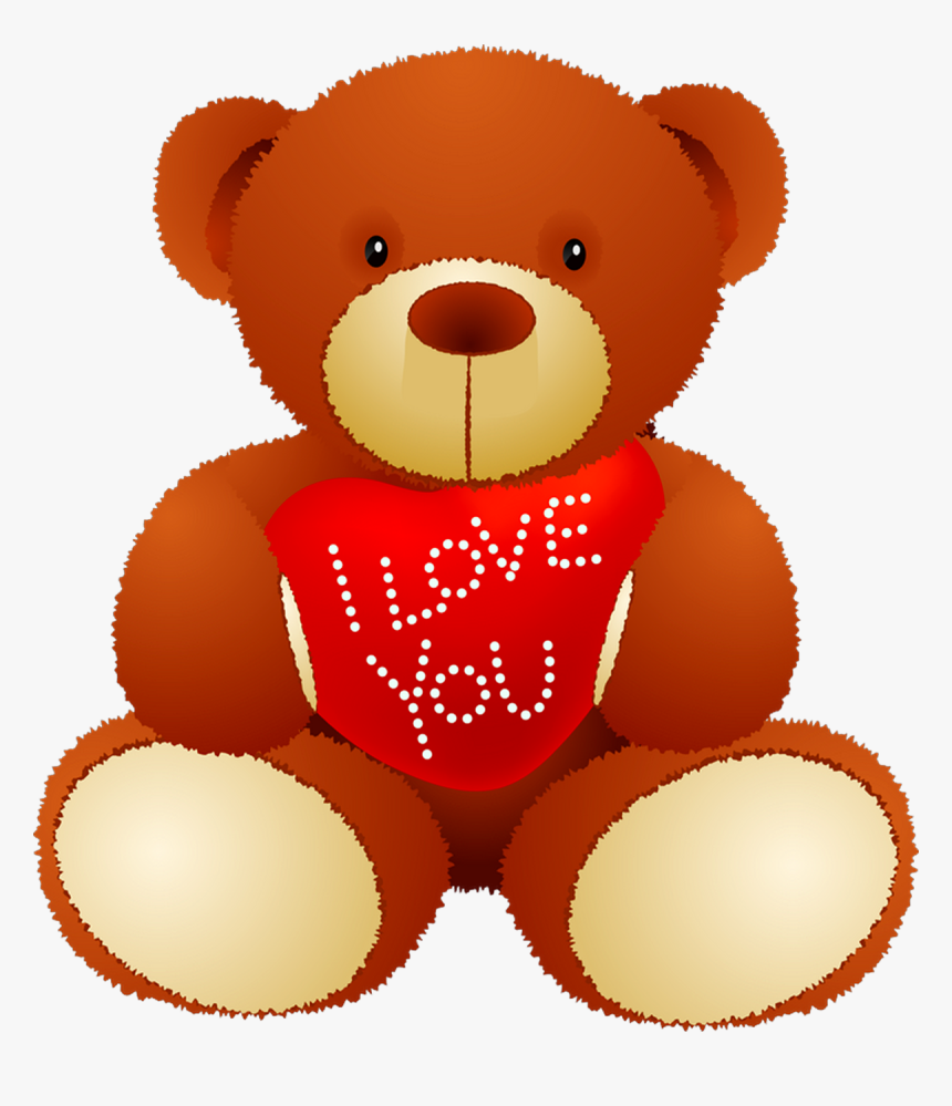 I Love You Teddy-bear - Love Teddy Bear Png, Transparent Png, Free Download