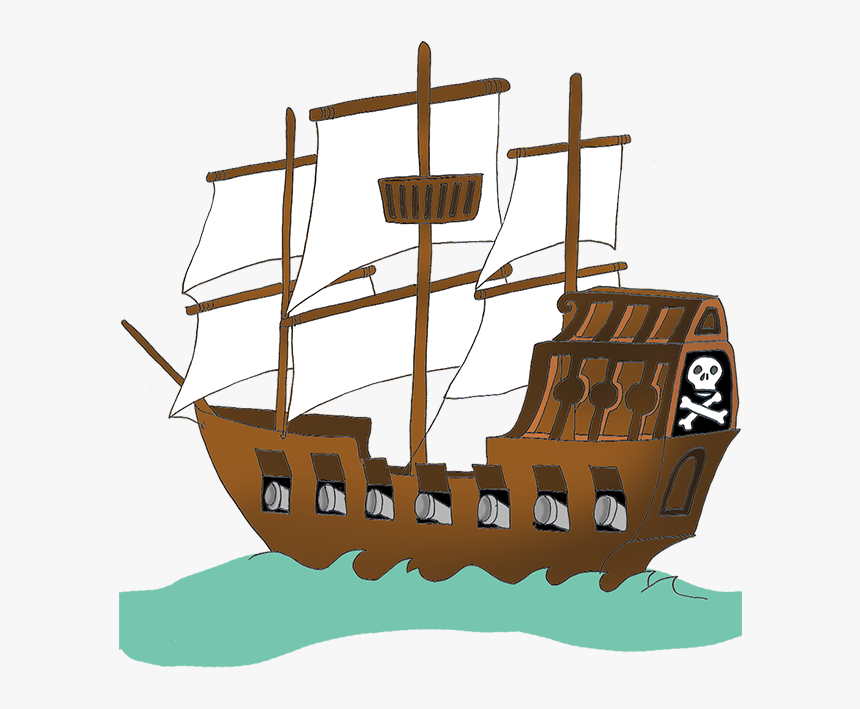 Pirate Ship Pirate Download Png Clipart - Clipart Pirate Ship Png, Transparent Png, Free Download