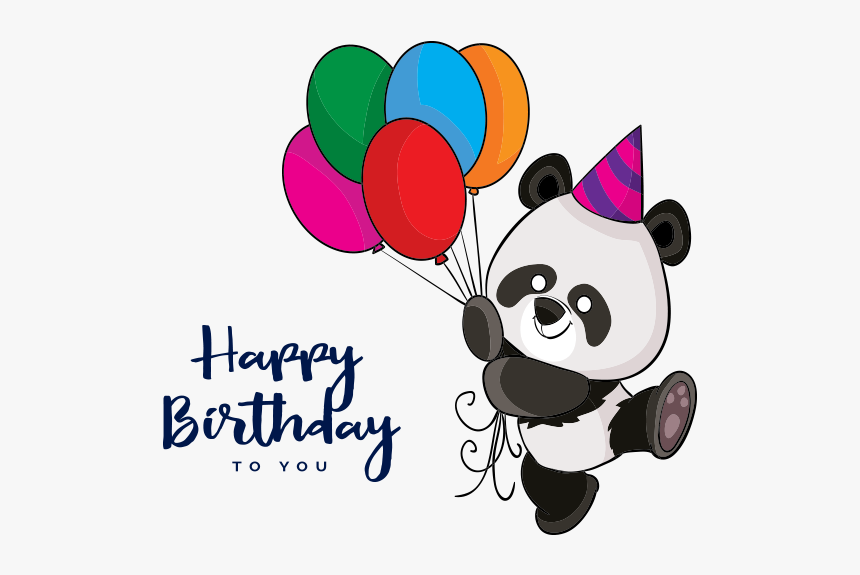 Happy Birthday Png Image - Happy Birthday Panda Png, Transparent Png, Free Download