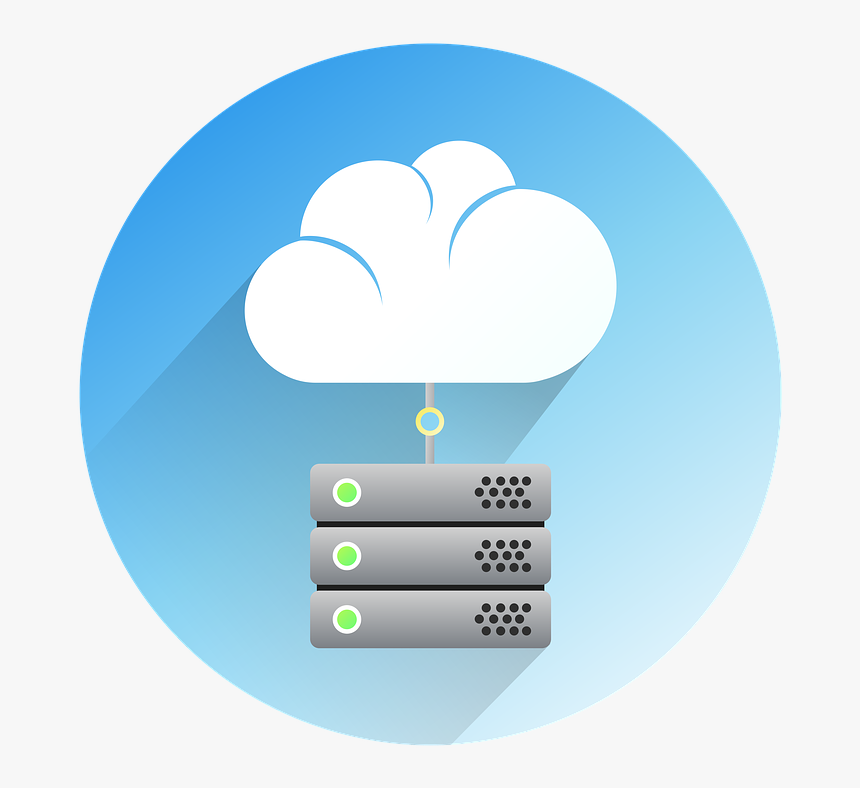 Server, Cloud, Design, Plane, Icon, Blue Sky, Space - Dedicated Server Image Circle Png, Transparent Png, Free Download