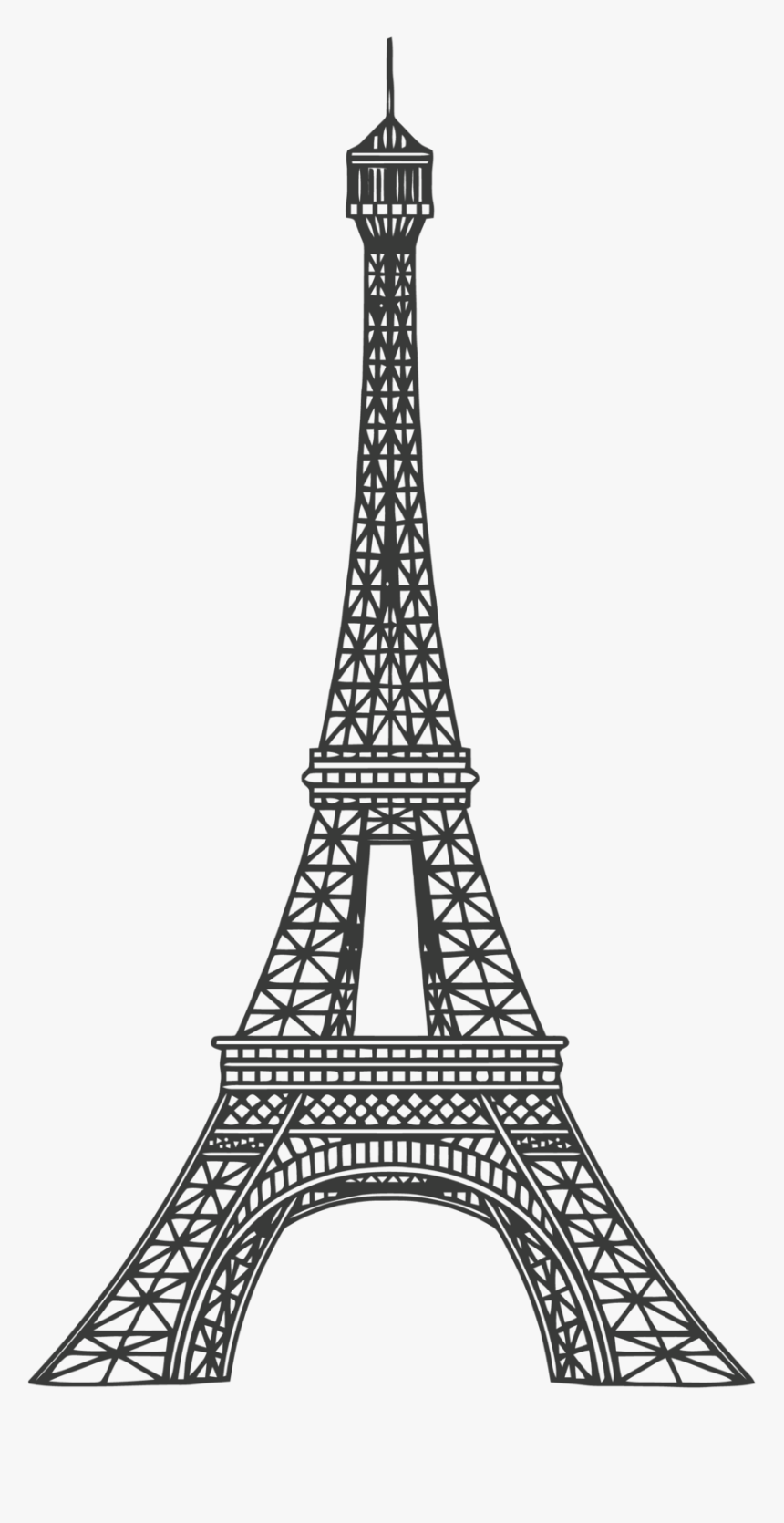 Drawing Eiffel Tower Clipart Black And White - Jameslemingthon Blog